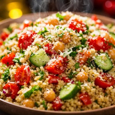 Image of Vegetable Couscous Salad with Parmesan