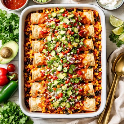 Image of Vegetable Enchiladas Oamc