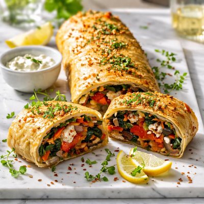Image of Vegetable Filo Roll Extravaganza