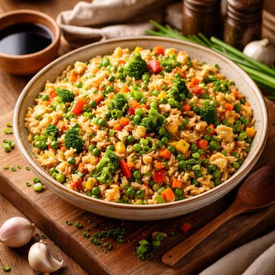 Image of Vegetable Fried Brown Rice