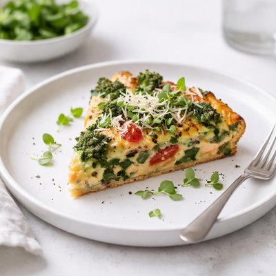 Image of Vegetable Frittata with Asiago Cheese