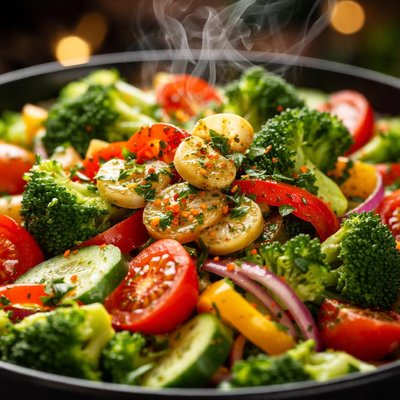 Image of Vegetable Garlic Salad