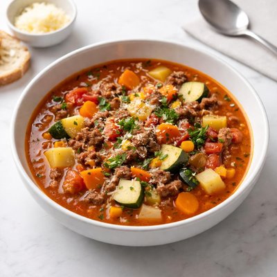 Image of Vegetable Hamburger Soup Stew