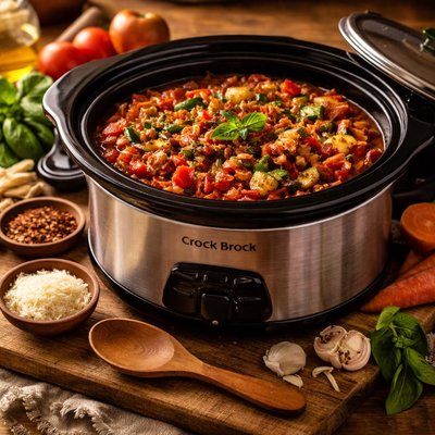 Image of Vegetable Pasta Sauce Crock Pot