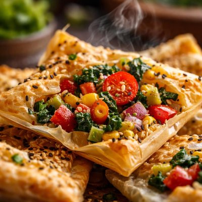 Image of Vegetable Phyllo Cracker