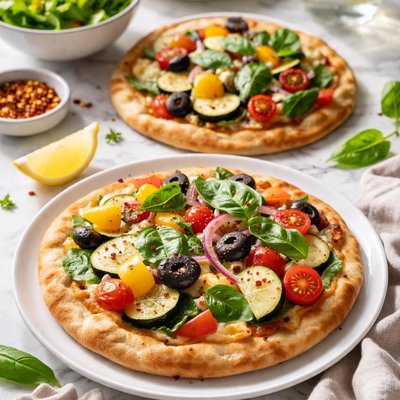Image of Vegetable Pita Pizzas