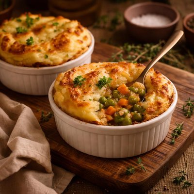 Image of Vegetable Pot Pie Pies with Mashed Potato Crust