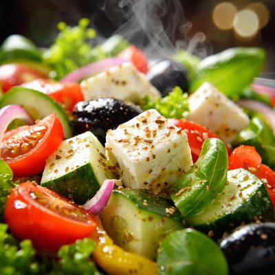 Image of Vegetable Salad with Feta Cheese