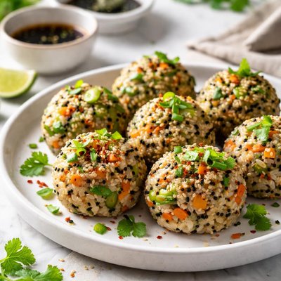 Image of Vegetable Sesame Rice Balls