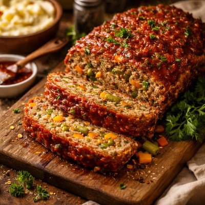 Image of Vegetable Soup Meatloaf