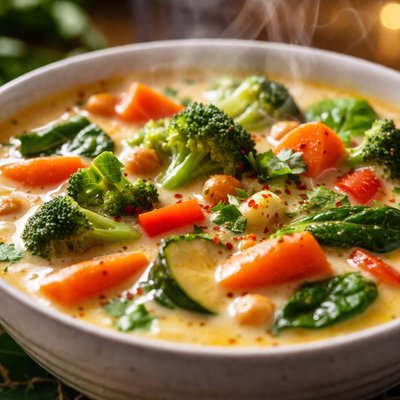 Image of Vegetable Soup with Coconut Milk