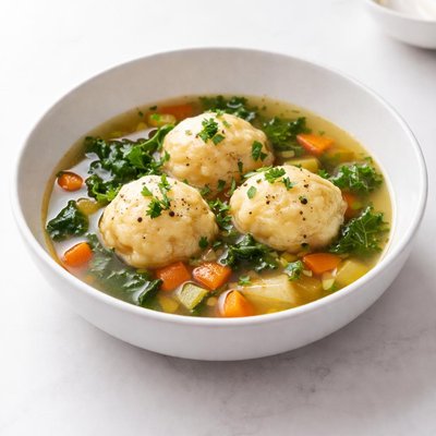 Image of Vegetable Soup with Cornmeal Dumplings