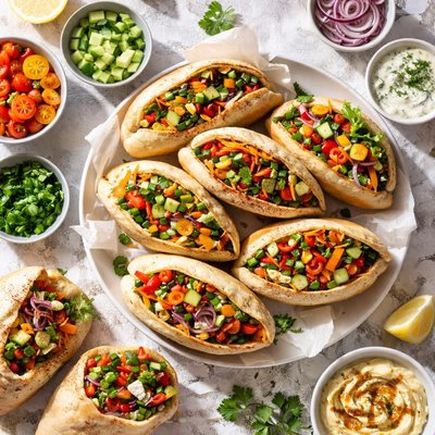 Image of Vegetable Stuffed Pitas