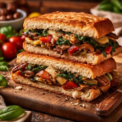 Image of Vegetable Stuffed Sandwich