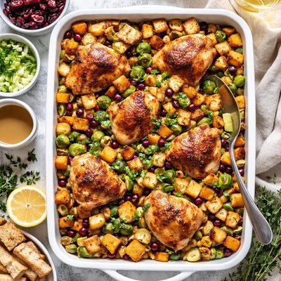 Image of Vegetable Stuffing and Chop Bake