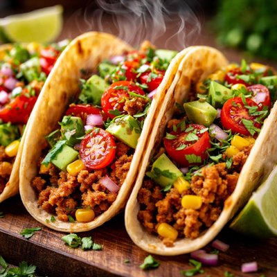 Image of Vegetable Turkey Tacos