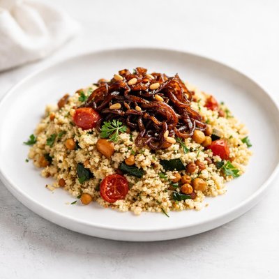 Image of Vegetables Couscous with Caramelised Onions