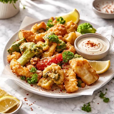 Image of Vegetables in Beer Batter