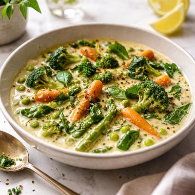 Image of Vegetables in Creamy Sauce