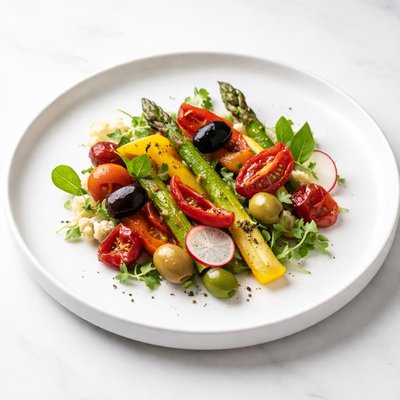 Image of Vegetables with Olives and Sun Dried Tomatoes