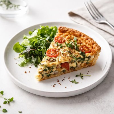 Image of Quiche vegetariana sin lácteos