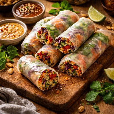 Image of Vegetarian Spring Rolls