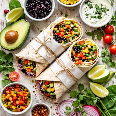 Image of Veggie and Black Bean Wrap