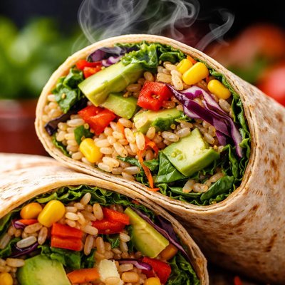 Image of Veggie and Rice Wrap