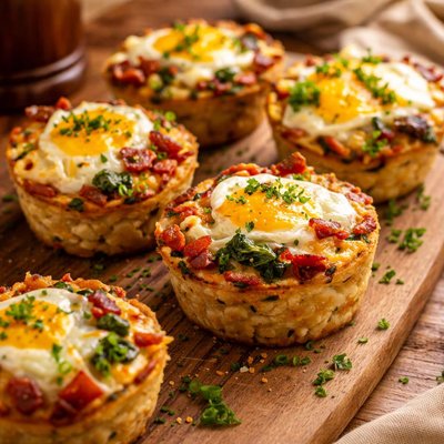 Image of Veggie Bacon Egg Cups