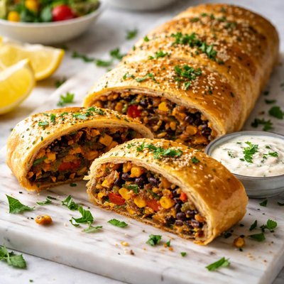 Image of Veggie Bean Strudel