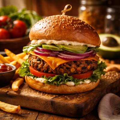 Image of Veggie Burger Deluxe