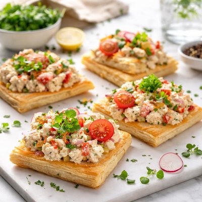 Image of Veggie Chicken Salad Squares