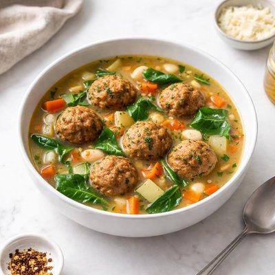 Image of Veggie Meatball Soup
