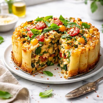 Image of Veggie Pasta Pie