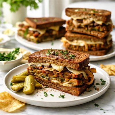 Image of Veggie Patty Melts