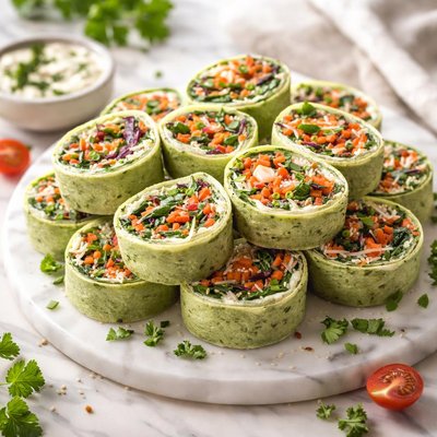 Image of Veggie Pinwheel Appetizer