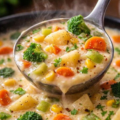 Image of Veggie Potato Chowder for Slow Cooker