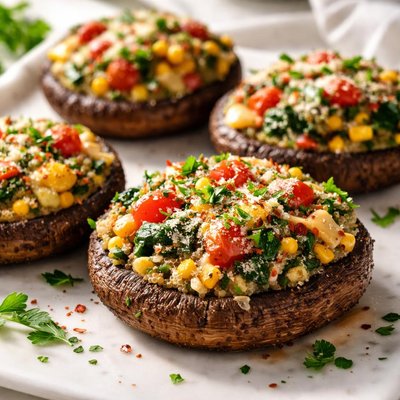 Image of Veggie Stuffed Portabella Mushrooms