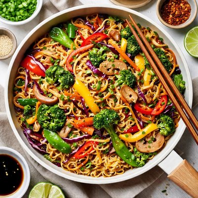 Image of Vegilicious Stir Fry with Chinese Egg Noodles