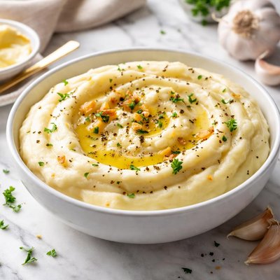 Image of Velvety Garlic Mashed Potato