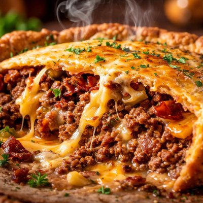 Image of Venison Cheeseburger Pie