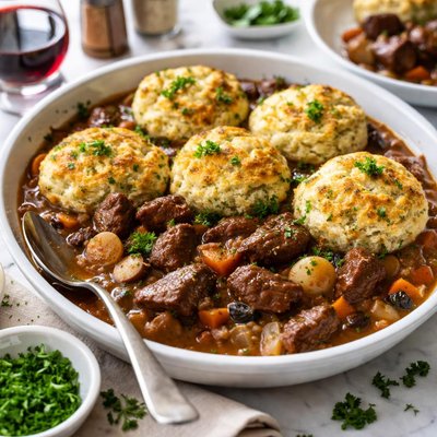Image of Venison Ragout with Parsley Biscuits