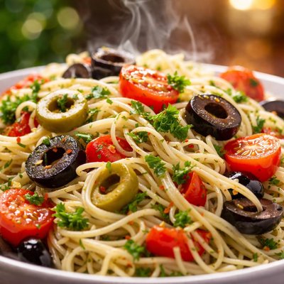 Image of Vermicelli Olive Pasta Salad