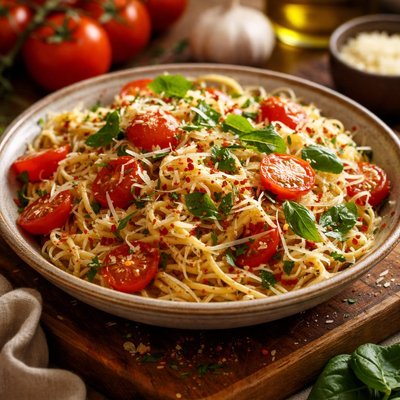 Image of Vermicelli with Fresh Tomatoes and Herbs