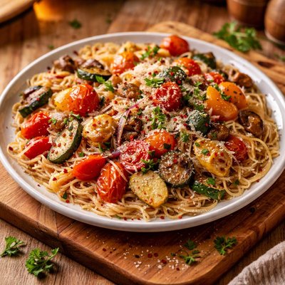 Image of Vermicelli with Oven Roasted Veggies