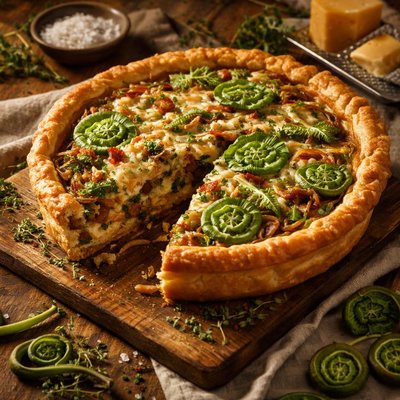 Image of Vermont Fiddlehead Pie