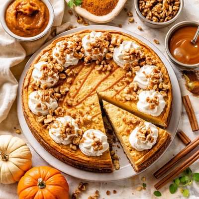 Image of Vermont Pumpkin Walnut Cheesecake