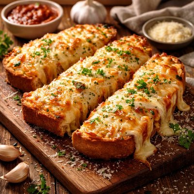 Image of Very Cheesy Garlic Bread