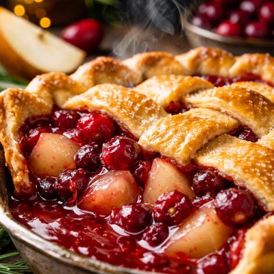 Image of Very Cranberry Pear Pie