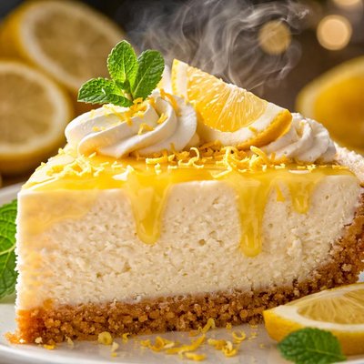 Image of Very Easy No Bake Lemon Cheesecake
